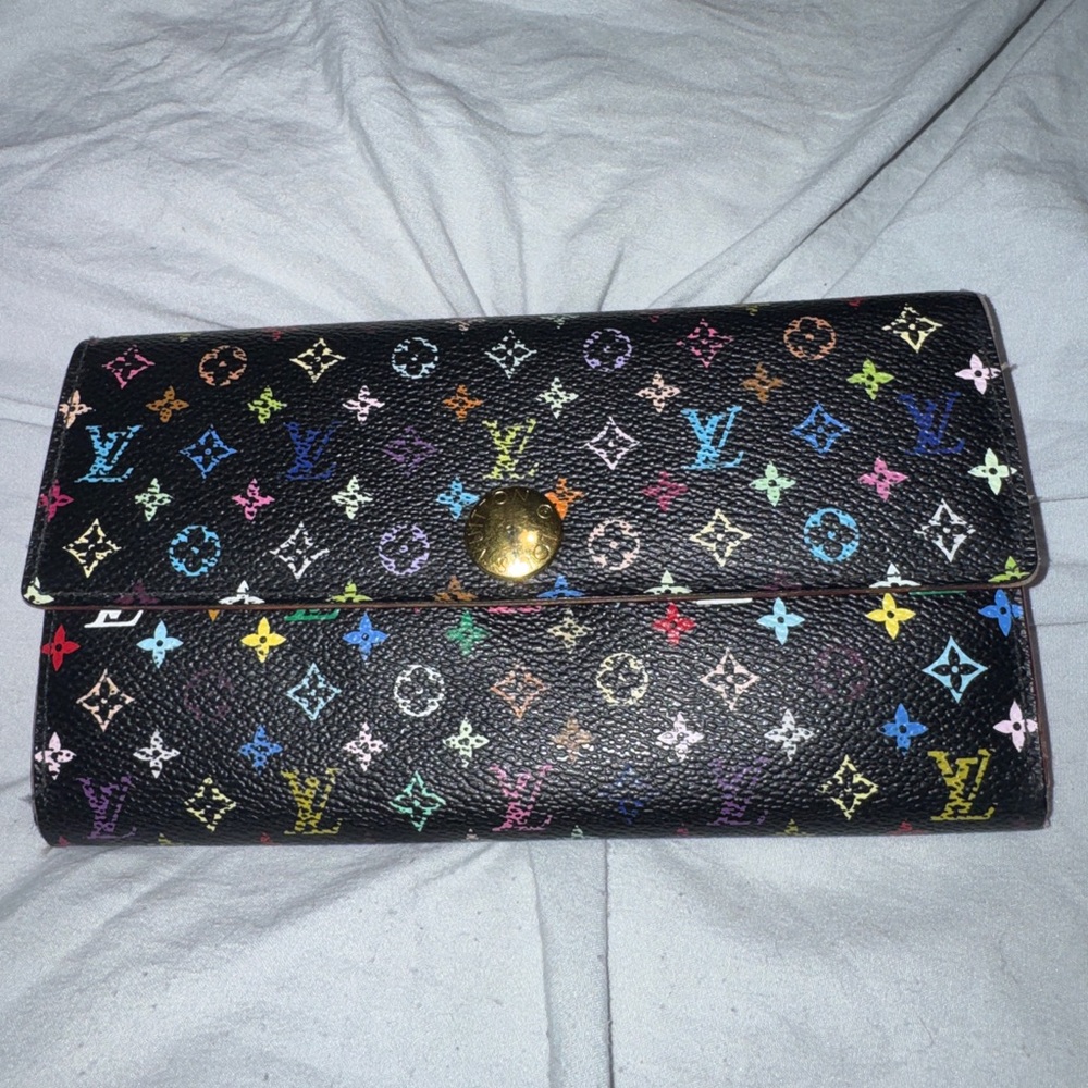 Louis Vuitton Black Multicolor Wallet